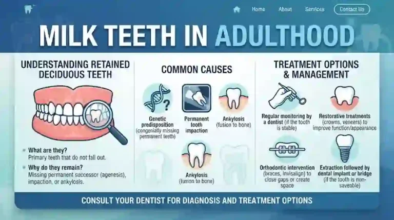milk teeth in adulthood